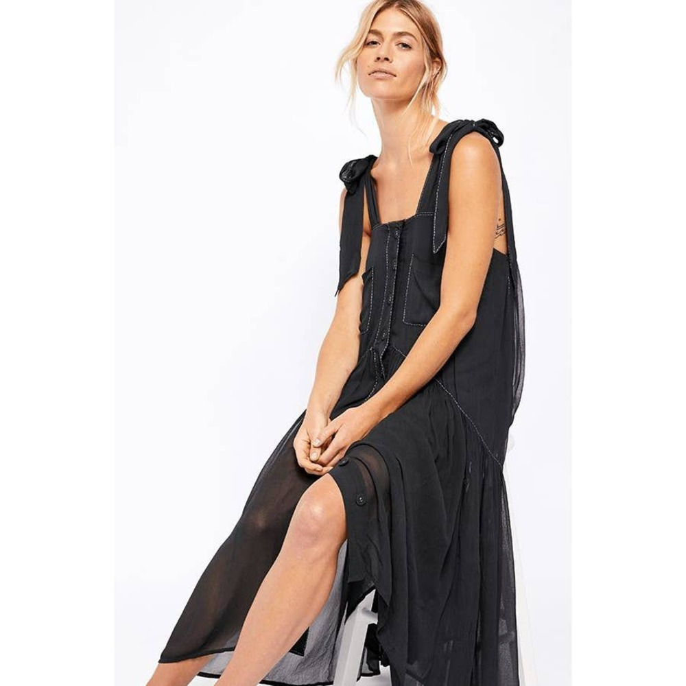 New Free People Lou Lou Utility Midi Dress